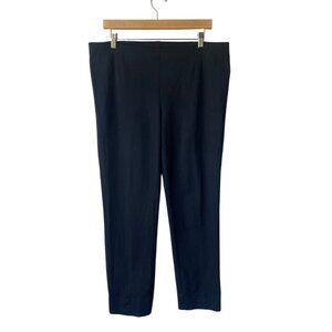 J.Jill‎ Ponte Slim Leg Cropped Pants Petite M Pull On Viscose Stretch Office